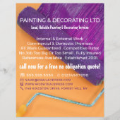 パープル絵を描ローラー、ペインター&デコレーター チラシ (正面)