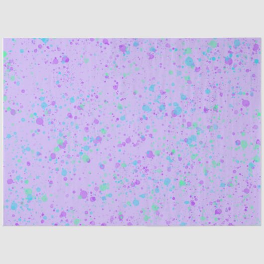 パープル絵を描（ばちゃばちゃ）跳ねるティッシュペーパー 薄葉紙 (正面)