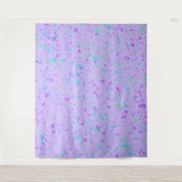 パープル絵を描（ばちゃばちゃ）跳ねる タペストリー