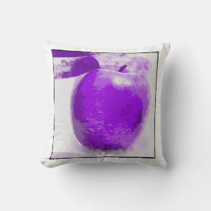パープル絵画アップルの#2 - Pillow クッション