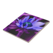 パープル絵画デイジーのフローラアートタイル タイル (側面)