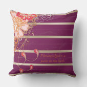 パープル線維筋痛装飾用クッション クッション (正面)