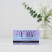 パープル美しいサロン名刺 予約カード (スタンド正面)