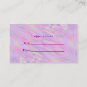 パープル美しいサロン 予約カード (裏面)