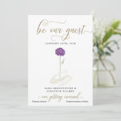 パープル美しい&ザ・ビースト日付を保存 招待状 (スタンド正面)