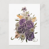 パープル美しい ポストカード (正面)