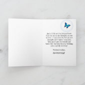 パープル考え薄紫ズオブユーボホモダントレンディー サンキューカード (内部)