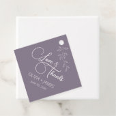 パープル自然&ボタニカルダイヤモンドメッセージカード フェイバータグ (インサイチュ)