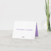 パープル自転車 カード (裏面)