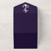 パープル航海のいかり オールインワン招待状 (外側)