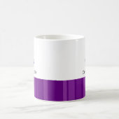 パープル航海のボートいかり コーヒーマグカップ (中央)