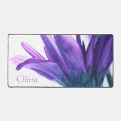 パープル花びらパーソナライズされたズデスクマット デスクマット (正面)