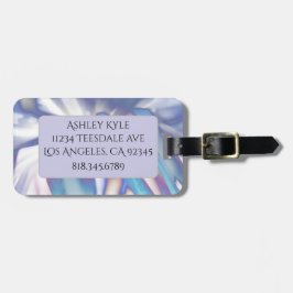 パープル花びらラゲッジタグ ラゲッジタグ