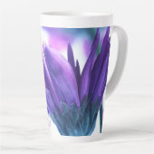 パープル花びら賛美デイラテマグ カフェラテマグ (右アングル)