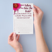 パープル花嫁はどこにいたんだ？シャワーゲームカード チラシ (ハンドル)