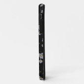 パープル花模様コンピュータア描ート Case-Mate iPhoneケース (裏面/左)