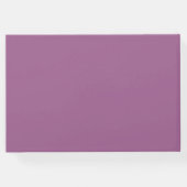 パープル芸術的バラウォーターカラーアート ゲストブック (裏面)