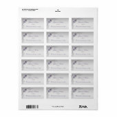 パープル華美シルバーフローラ住所 シール (フルシート)