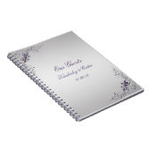 パープル華美スワールズゲストブック ノートブック (右側)