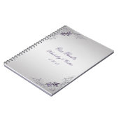 パープル華美スワールズゲストブック ノートブック (左側)