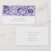 パープル華美バロックの名刺 名刺 (正面/裏面)