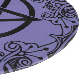 パープル華美星形五角形祭壇 カッティングボード (角)