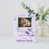 パープル葉ホテルフラットホリデーフォトカード シーズンカード (スタンド正面)