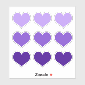 パープル薄紫インディゴラブハートゴシックセットの9 シール