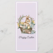 パープル薄紫イースターバニー メニュー (裏面)