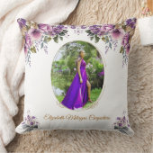 パープル薄紫キンセアニラピローforクインスアニョス クッション (ブランケット)