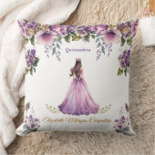 パープル薄紫キンセアニラ枕 クッション (ブランケット)