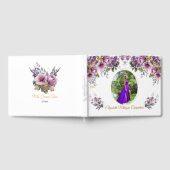 パープル薄紫クインセアニラゲストブック ゲストブック (全面)