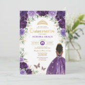 パープル薄紫クインセアニラプリンセスミスカンス15 招待状 (スタンド正面)