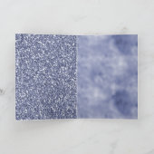 パープル薄紫グリッターユニコーンパーソナライズされた カード (内部)