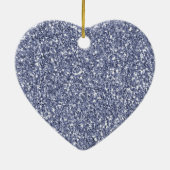 パープル薄紫グリッター セラミックオーナメント (裏面)