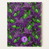 パープル薄紫ニューハンプシャー州花 プランナー手帳 (裏面)