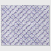 パープル薄紫パールグリッターマーメイド    ラッピングペーパー (フラット)