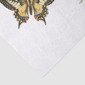 パープル薄紫フラワーアゲハチョウ蝶ヴィンテージ 薄葉紙 (詳細)