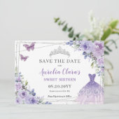 パープル薄紫フローラキンセアニェラSweet sixteen セーブザデート (スタンド正面)