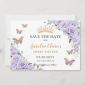 パープル薄紫フローラキンセアニラSweet sixteen救 セーブザデート (正面)