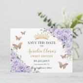 パープル薄紫フローラキンセアニラSweet sixteen救 セーブザデート (スタンド正面)