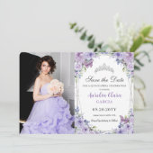 パープル薄紫フローラクインセアニラスウィート16写真 セーブザデート (スタンド正面)