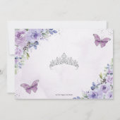 パープル薄紫フローラクインセアニラスウィート16写真 セーブザデート (裏面)