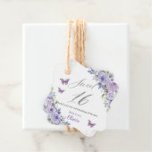 パープル薄紫フローラバタフライシルバーSweet sixteen フェイバータグ (インサイチュ)