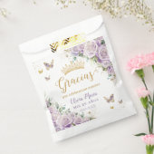 パープル薄紫フローラ蝶キンセアニラ15 16 フェイバーバッグ (封をした状態)