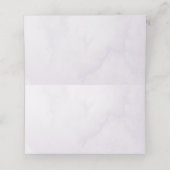 パープル薄紫フローラ金ゴールドキンセアニラ16誕生日 プレイスカード (内部開封)