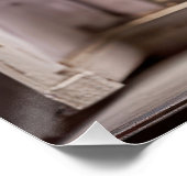 パープル薄紫ブーケ ポスター (コーナー)