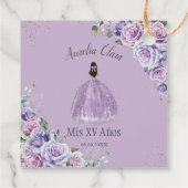 パープル薄紫ラベンダーフローラキンセアニラプリンセス フェイバータグ (裏面)