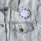 パープル薄紫ラベンダーフローラママへボタン 缶バッジ (インサイチュ)