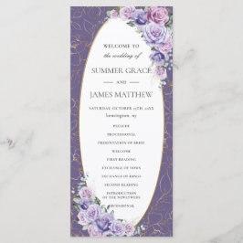 パープル薄紫ラベンダーラインアート結婚フローラ プログラム